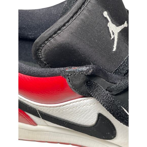 Nike Air Jordan 1 Low Black Toe Gym Red White Men’s Size 10 553558‑116 - Picture 12 of 12